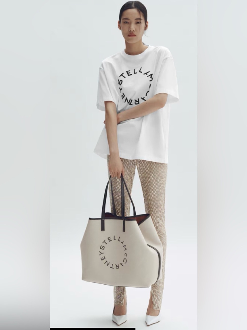 STELLA MCCARTNEY H&M OVERSIZED PRINTED T-SHIRT L
